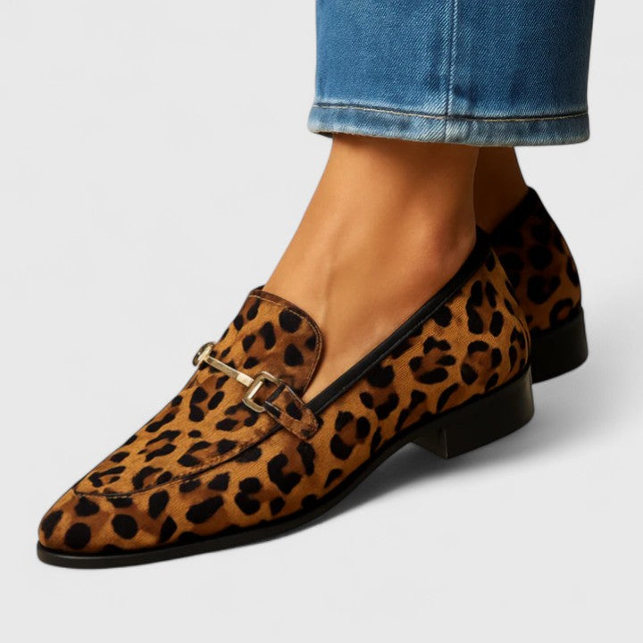 Camille | Soft-Step Leopard Loafers