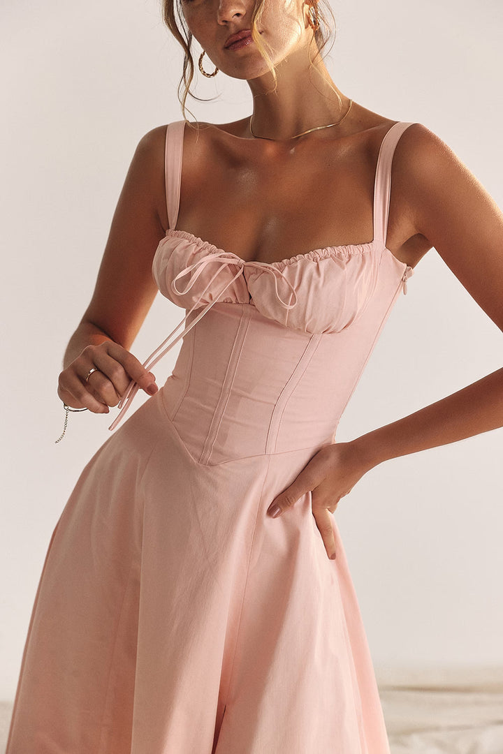 Denise | Ruched Midi Dress