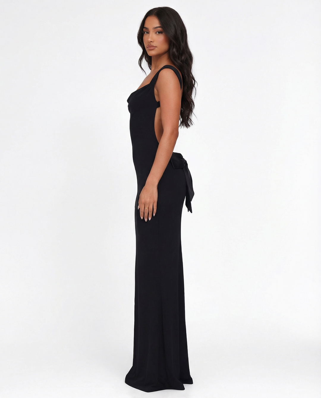 Adelaide | Open-Back Sculpted Maxi Dress