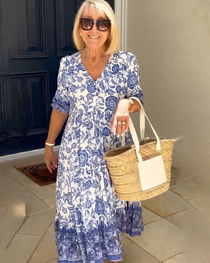 Harriet | Graceful V-Neck Floral