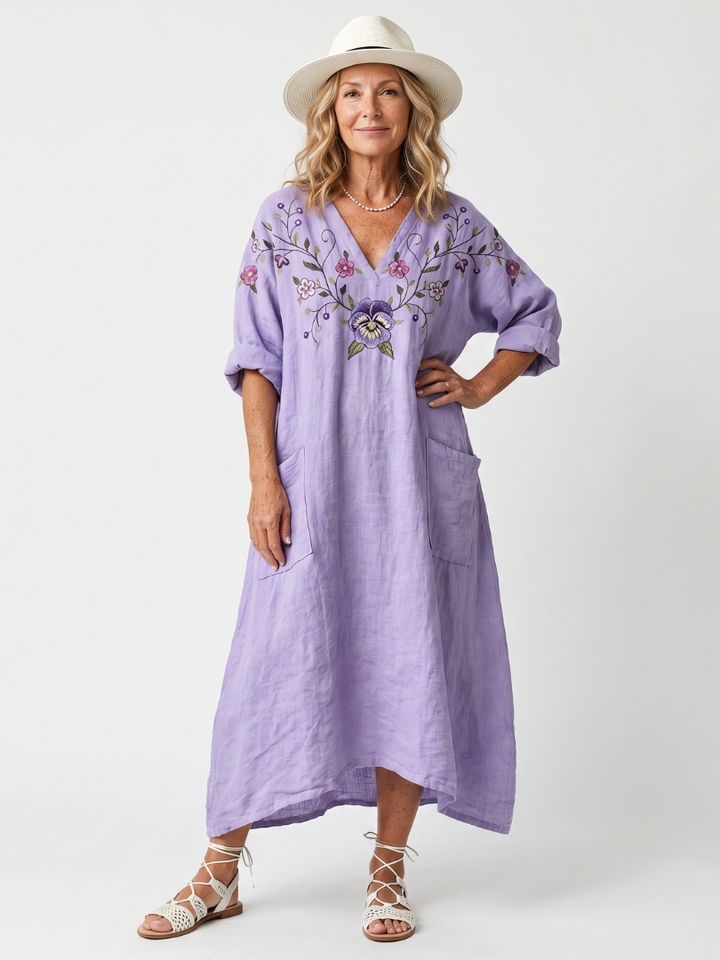 Frances | Floral Relaxed Midi Dress