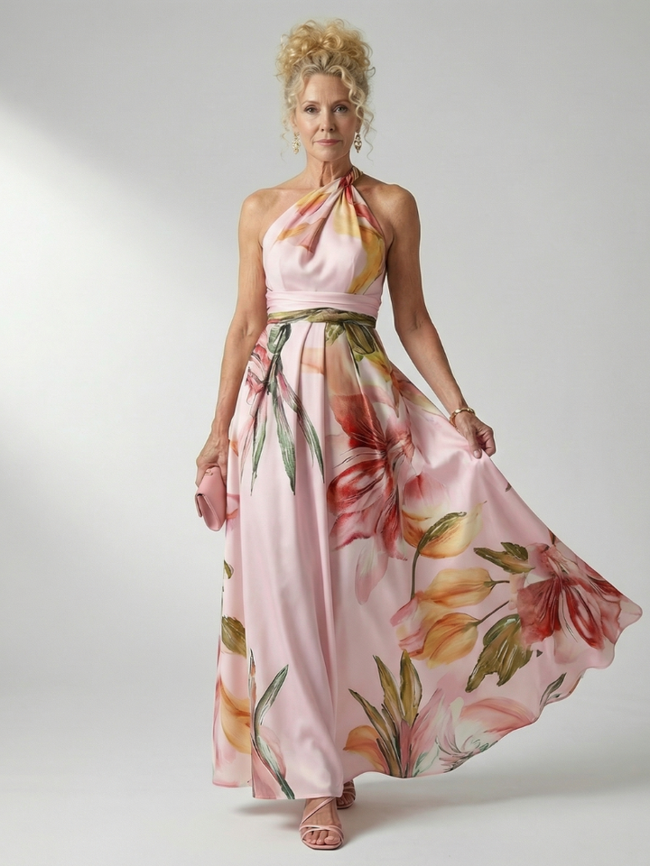 Helena | Flowing Floral Maxi Dress