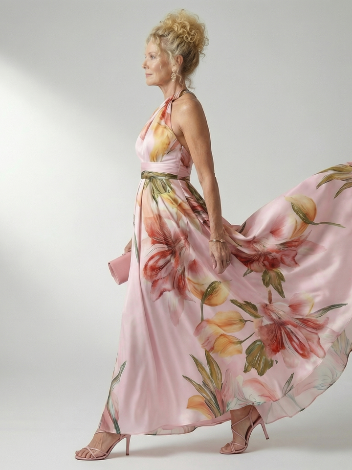 Helena | Flowing Floral Maxi Dress