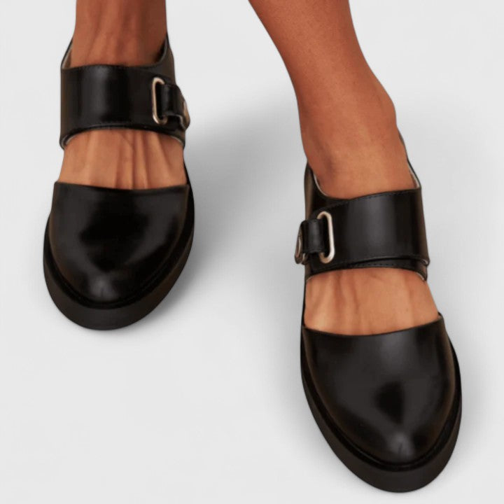 Paige | Polished Black Shoes