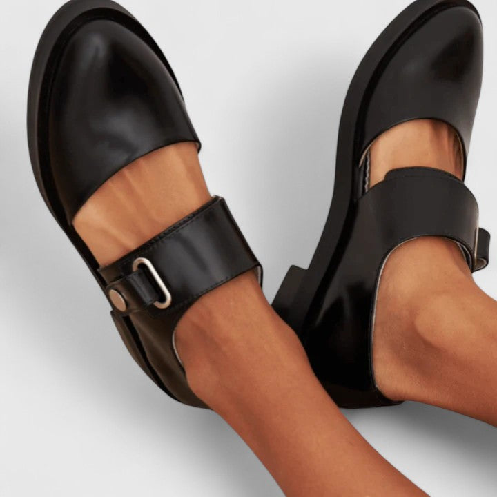 Paige | Polished Black Shoes