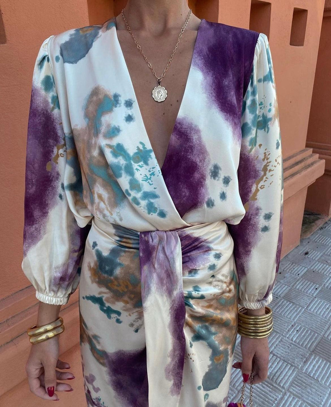 Beatrice | Floral Wrap Occasion Dress