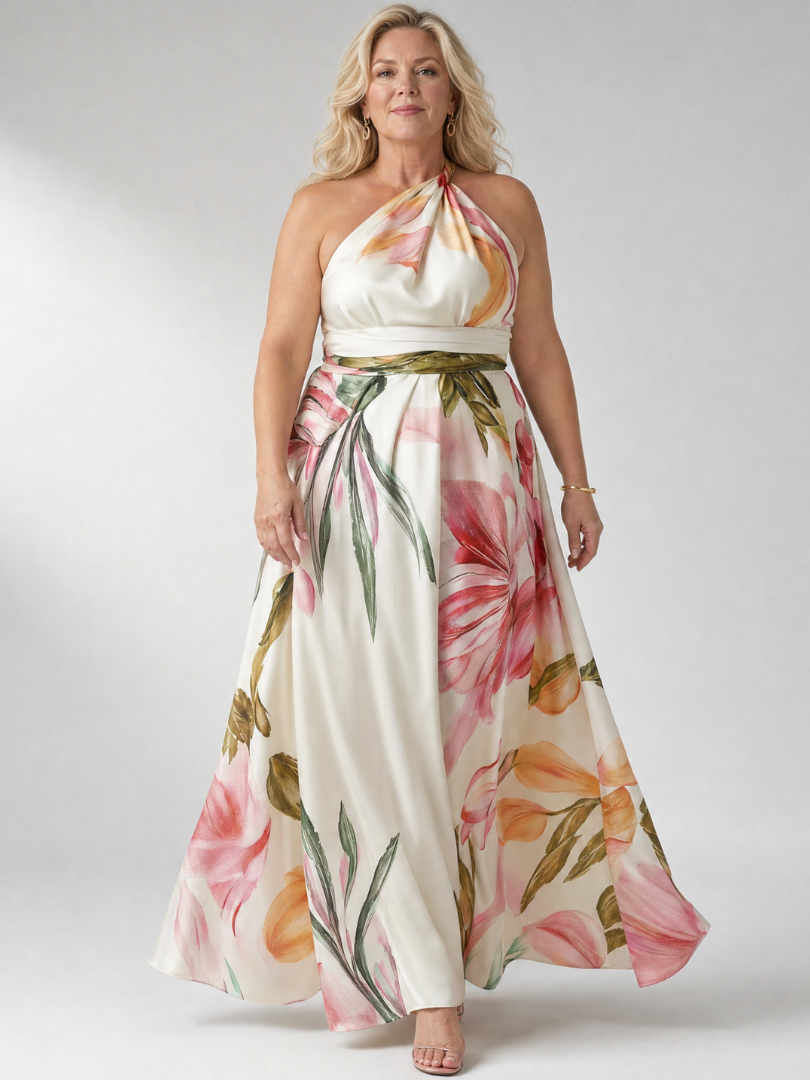 Helena | Flowing Floral Maxi Dress