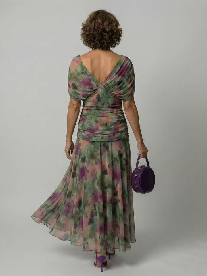 Sophie | Off Shoulder Flow Midi Dresses