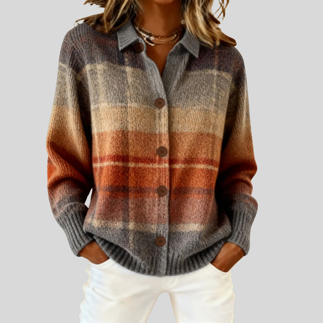 Colleen | Timeless Checked Cardigan
