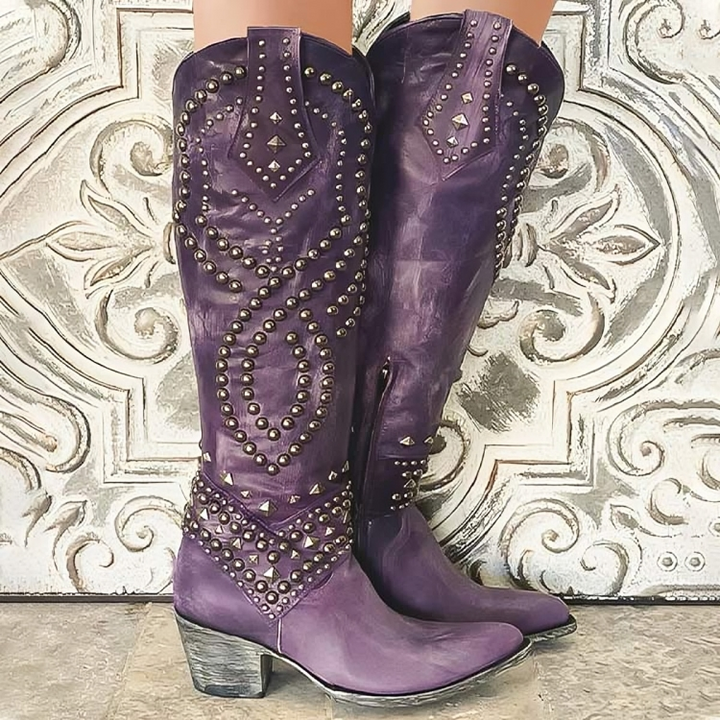 Aveline™ – Knee-High Block Heel Boots