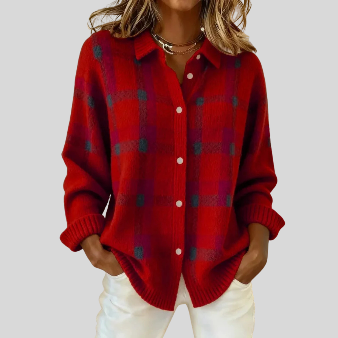Wendy | Retro Check Sweater
