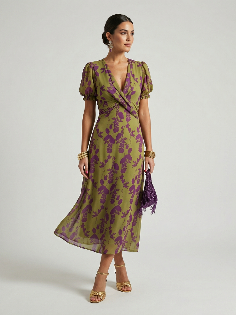 Eliza | Relaxed Wrap Midi Dress