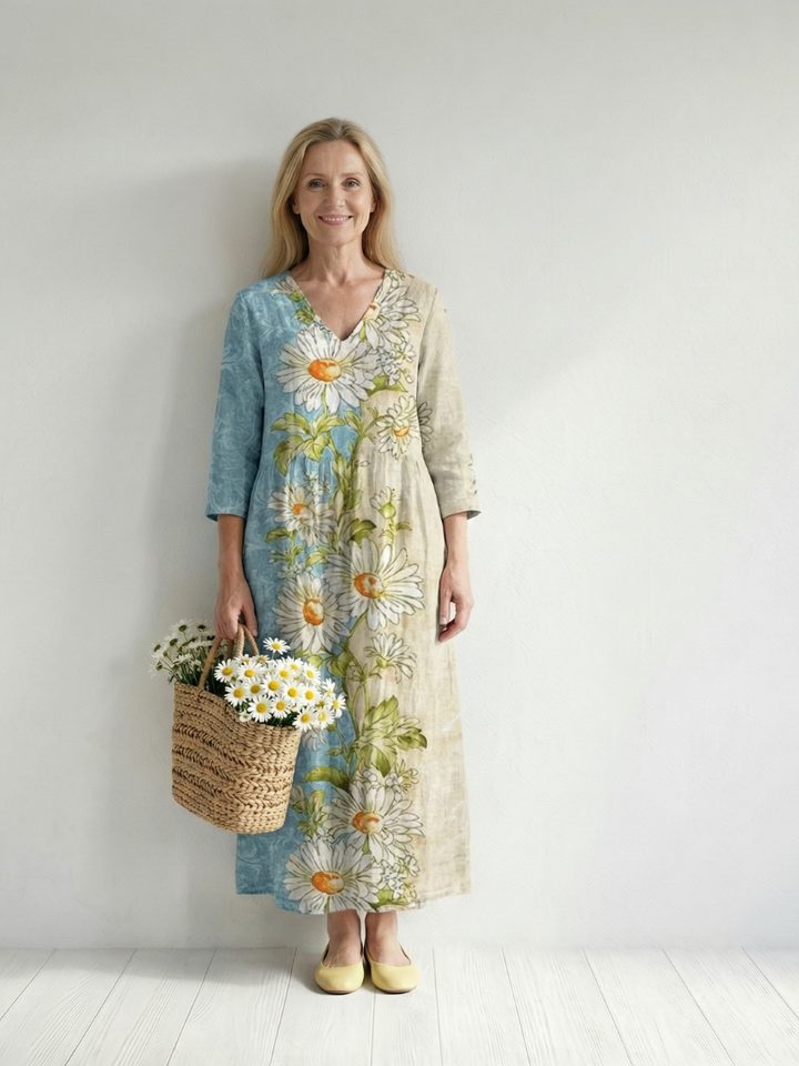 Estelle | Daisy-Panel Midi Dress