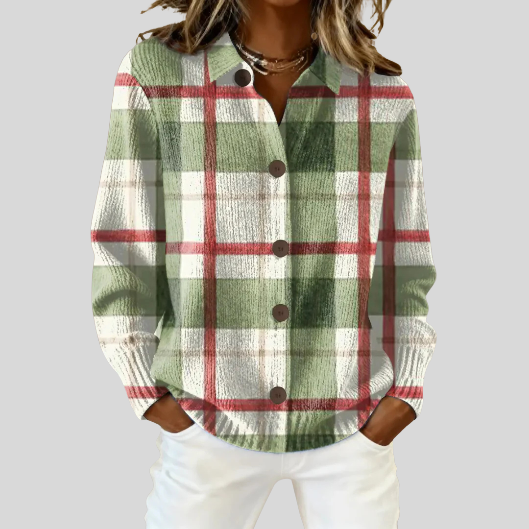 Kathleen | Vintage Tartan Cardigan