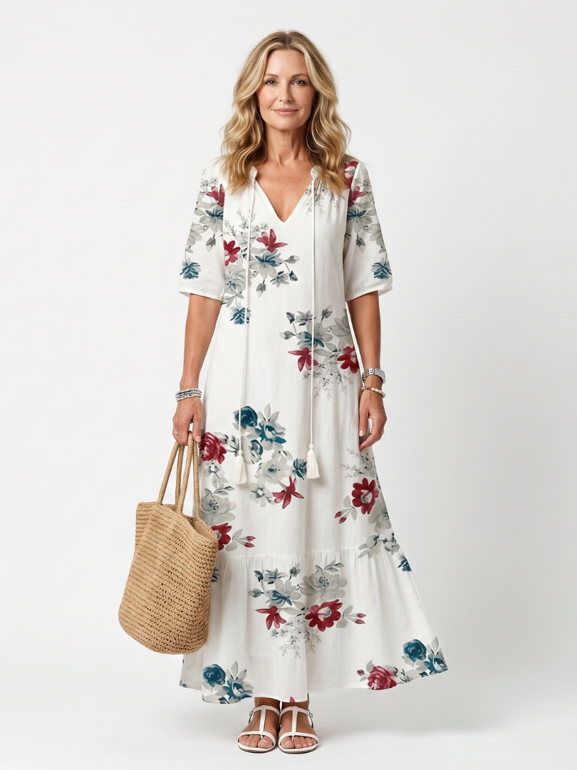Louisa | Floral Midi Dress