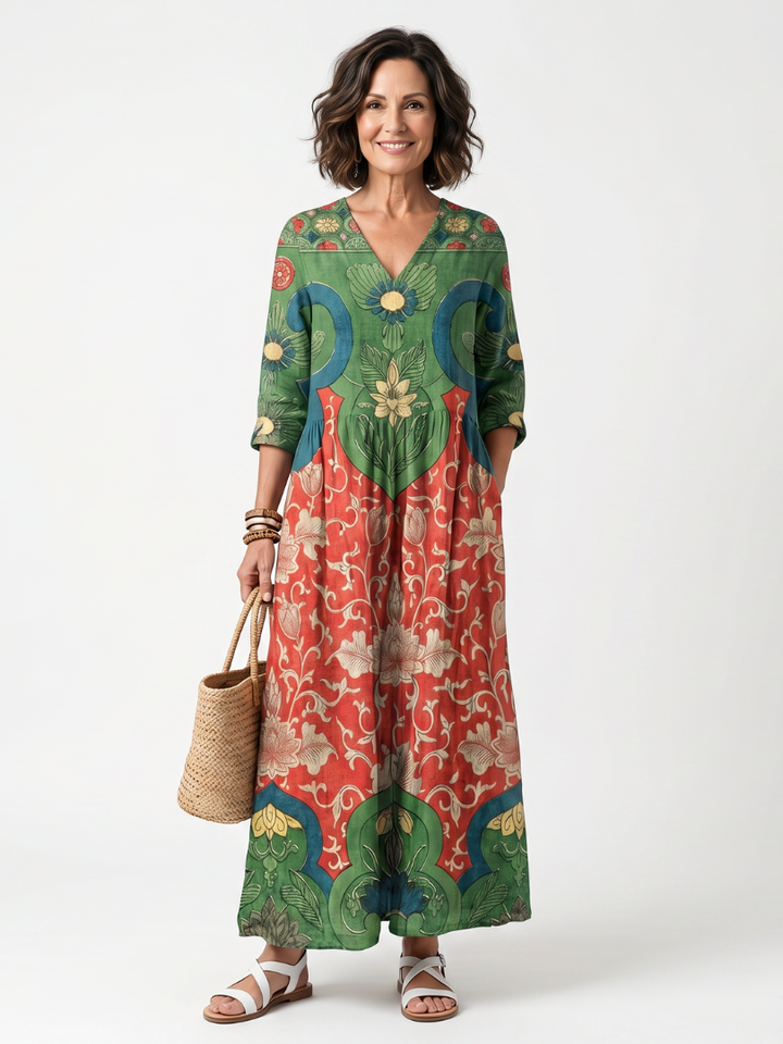 Pippa | V-Neck Midi Dress