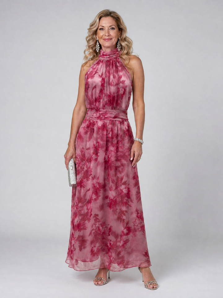 Camille | Soft Halter Midi Dress