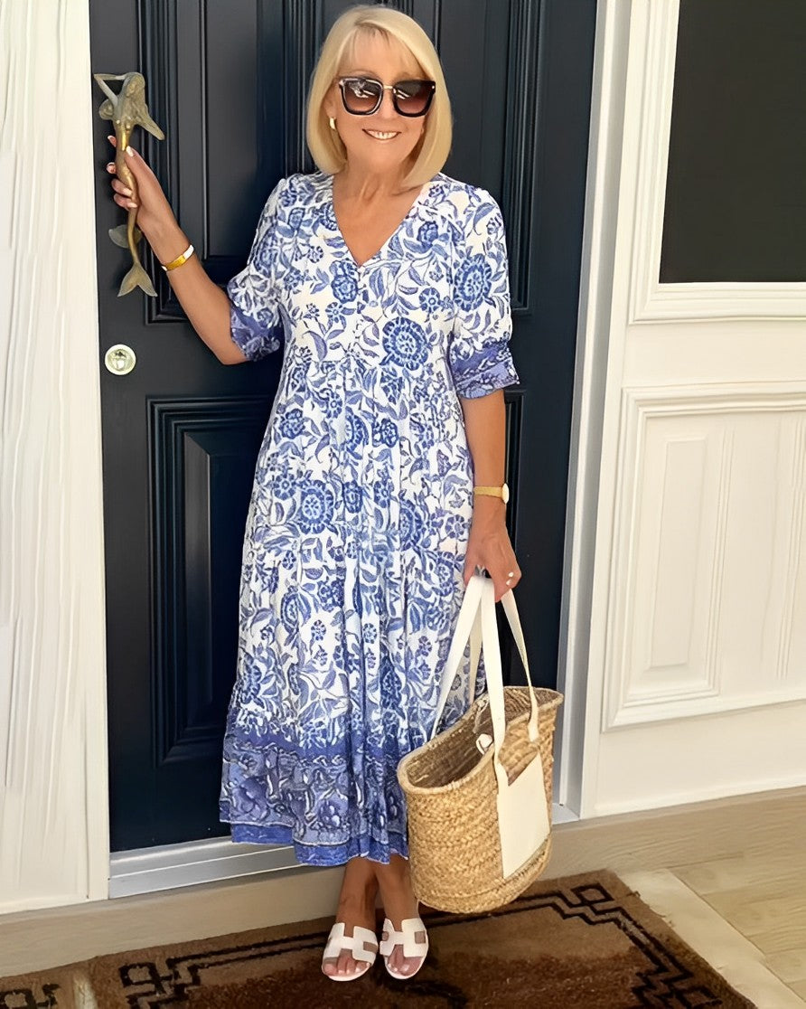 Harriet | Graceful V-Neck Floral