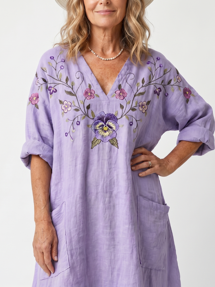 Frances | Floral Relaxed Midi Dress