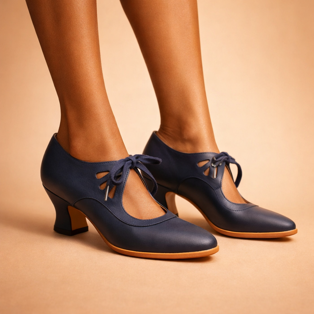 Rosalie™ – Leather Lace Heels