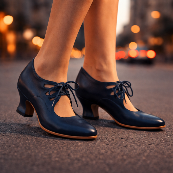 Rosalie™ Leather Lace Heels