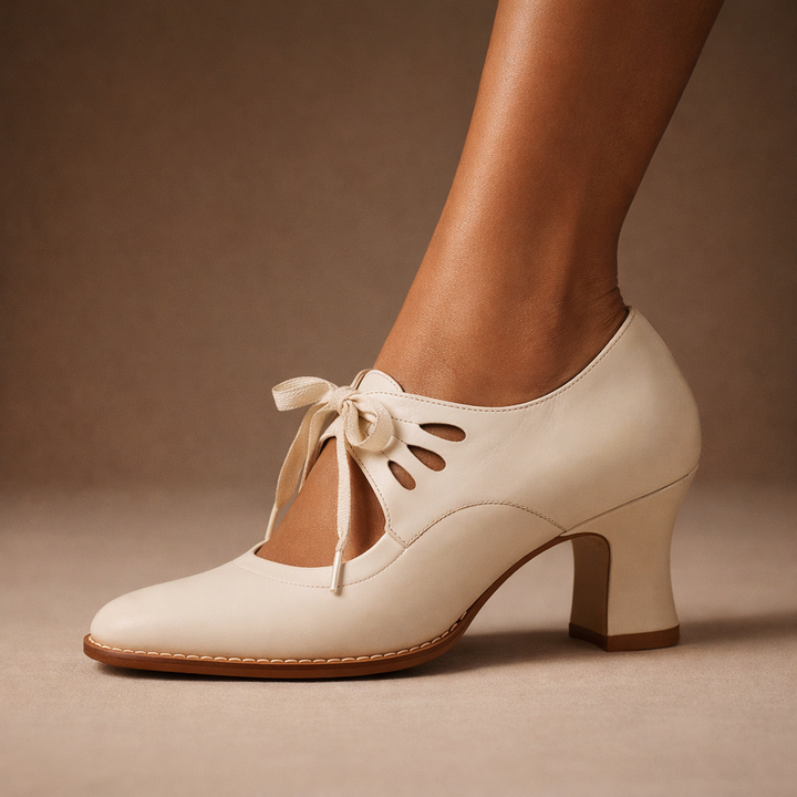 Rosalie™ – Leather Lace Heels
