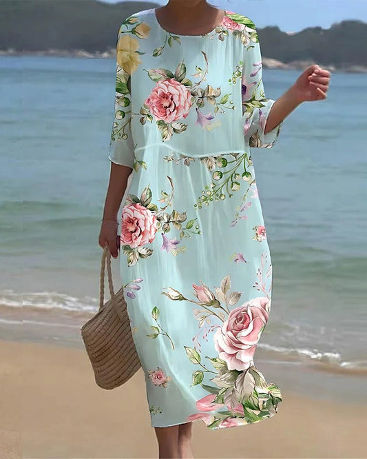 Vivienne | Sunset Flower Dress