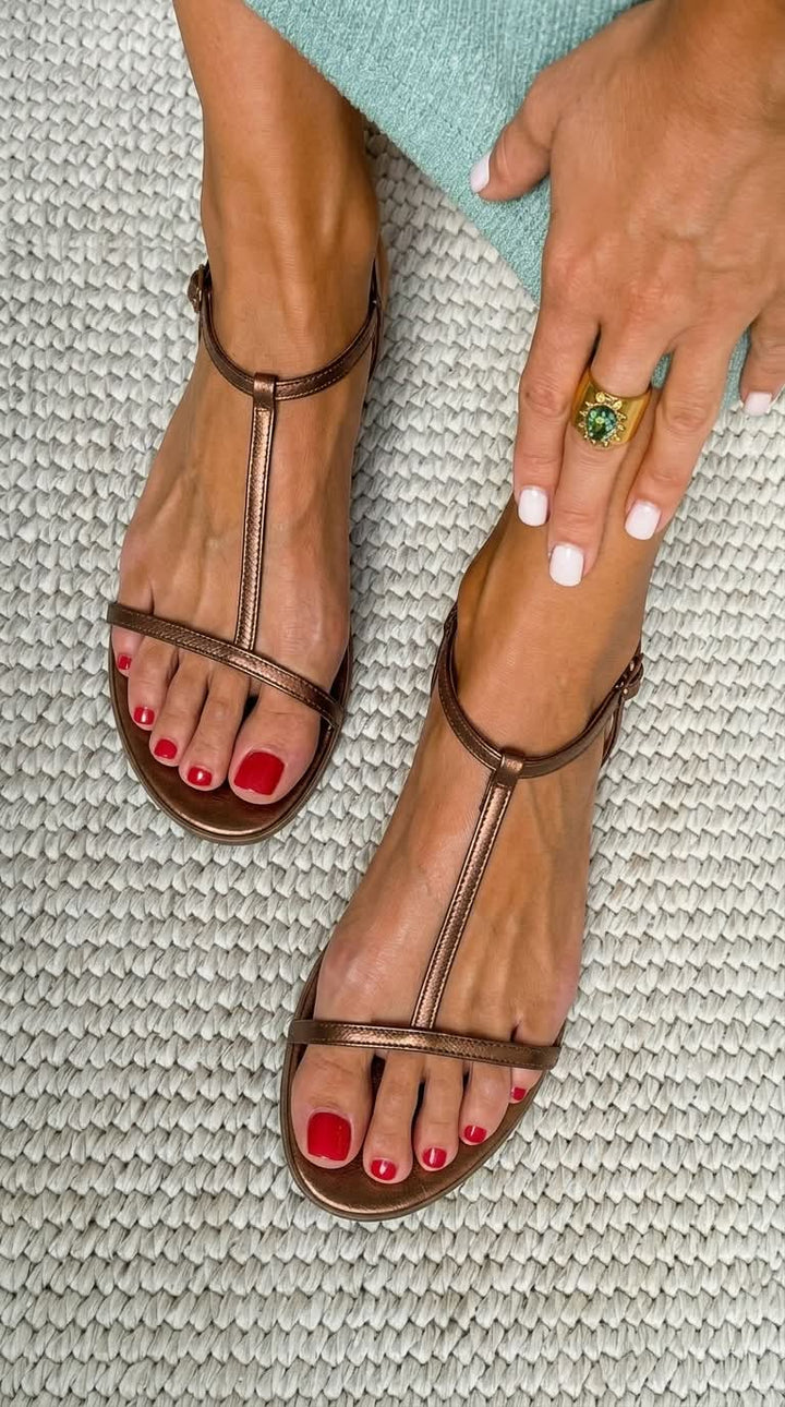 Ruby | Golden Everyday Sandals