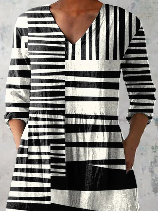 Susan | Printed V-Neck Blouse