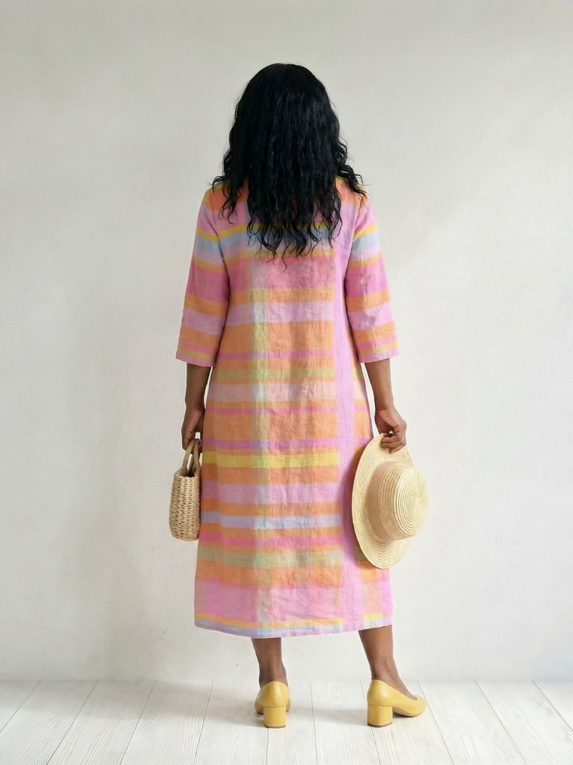 Verity | Easy-Stripe Midi Dress