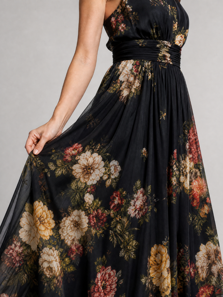 Juliette | Floral Halter Midi Dress