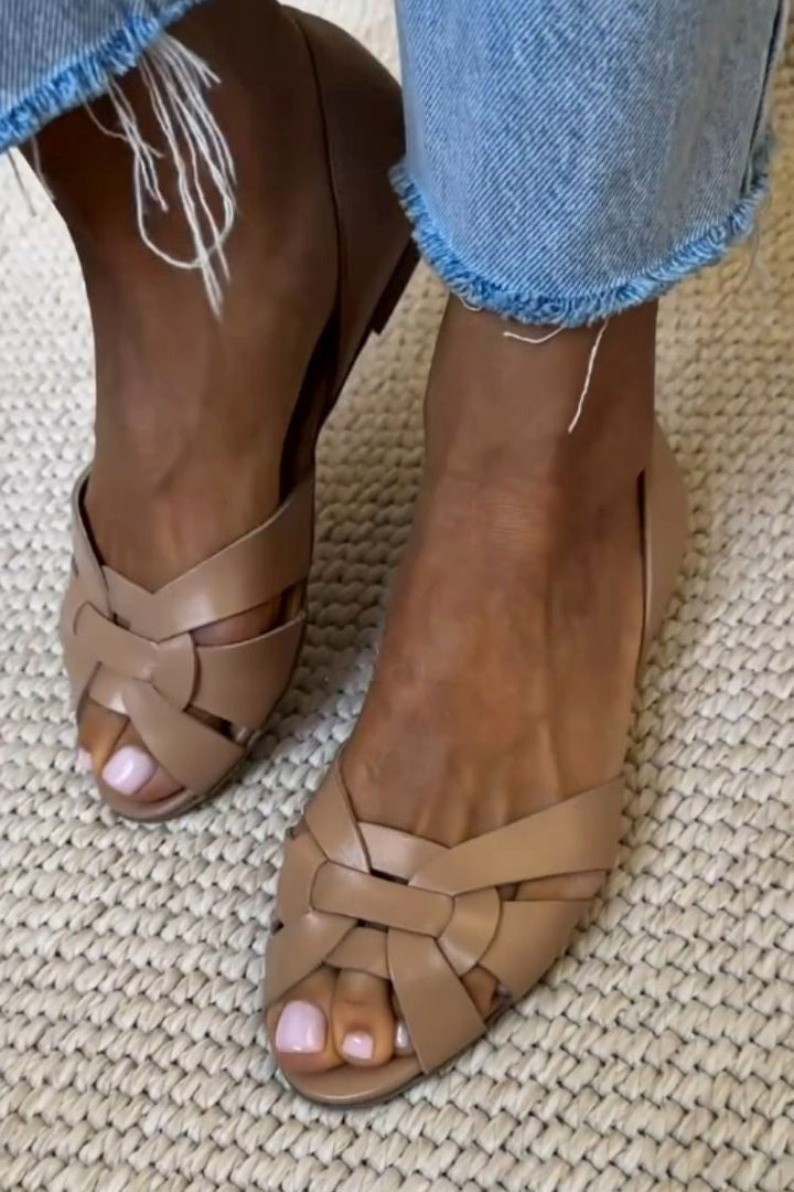 Harriet | Natural Woven Sandals