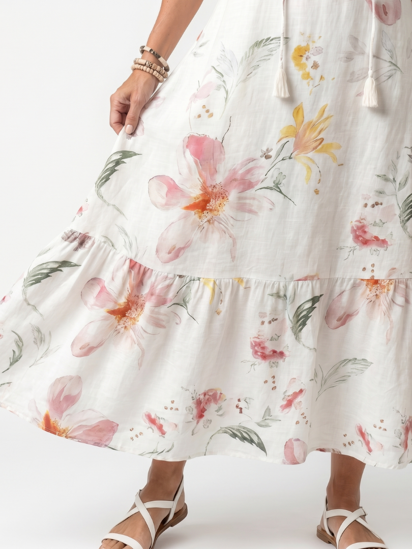 Violet | Floral Midi Dress