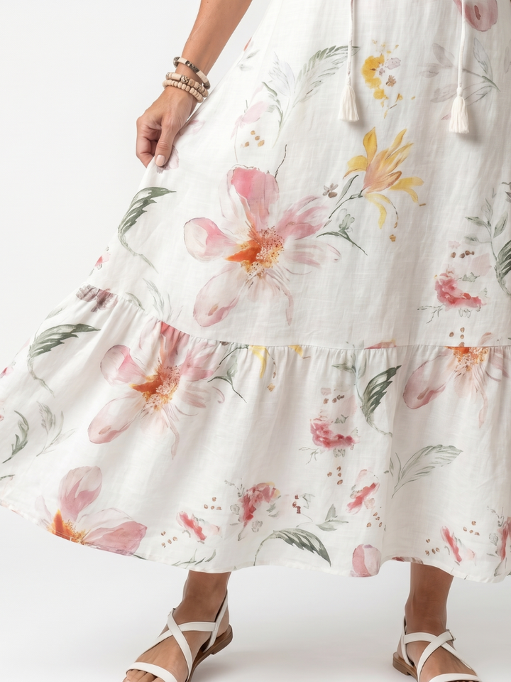 Violet | Floral Midi Dress