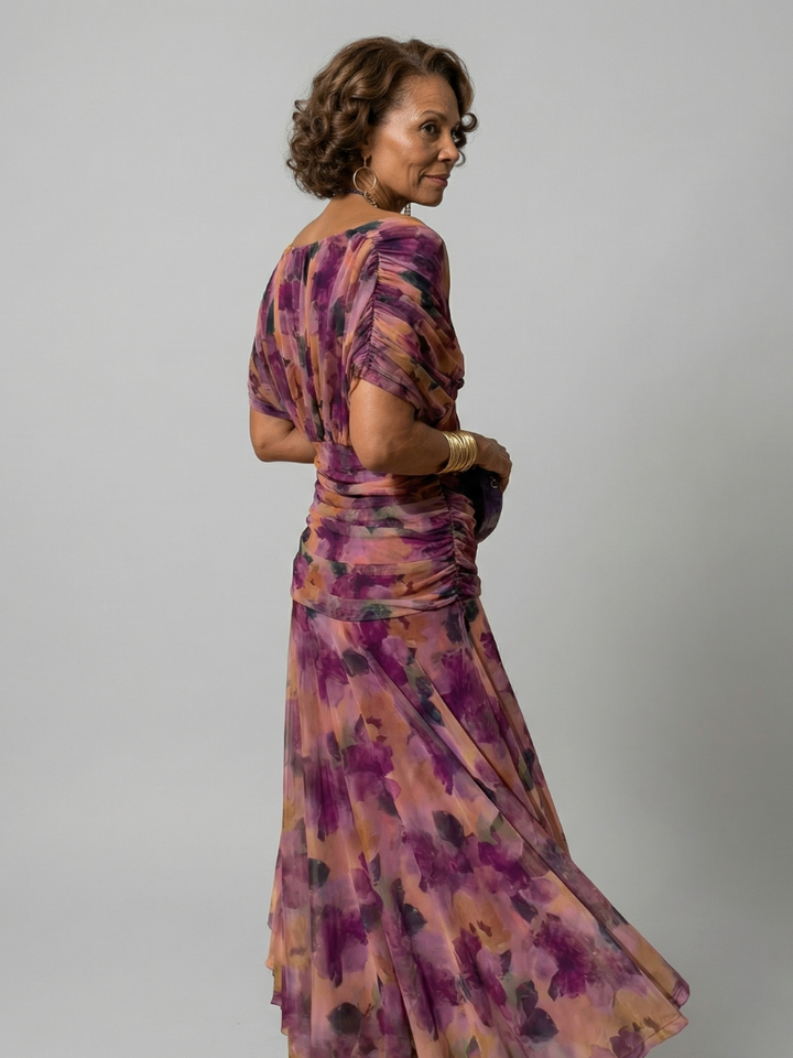 Sophie | Off Shoulder Flow Midi Dresses
