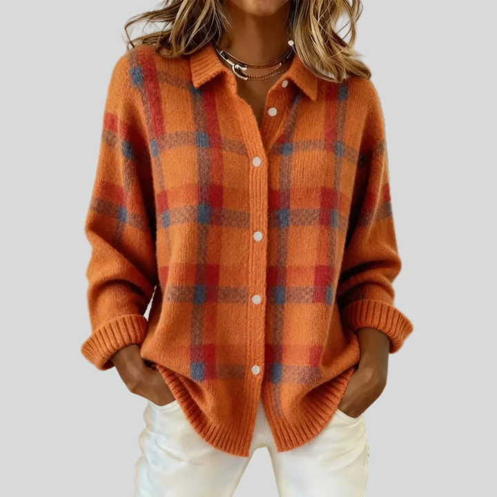 Julie | Retro Check Sweater