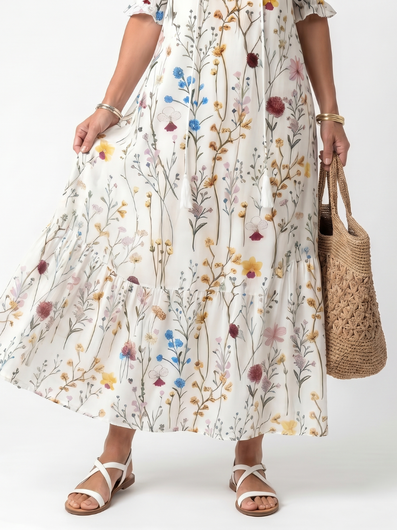 Claudia | Botanical Midi Dress
