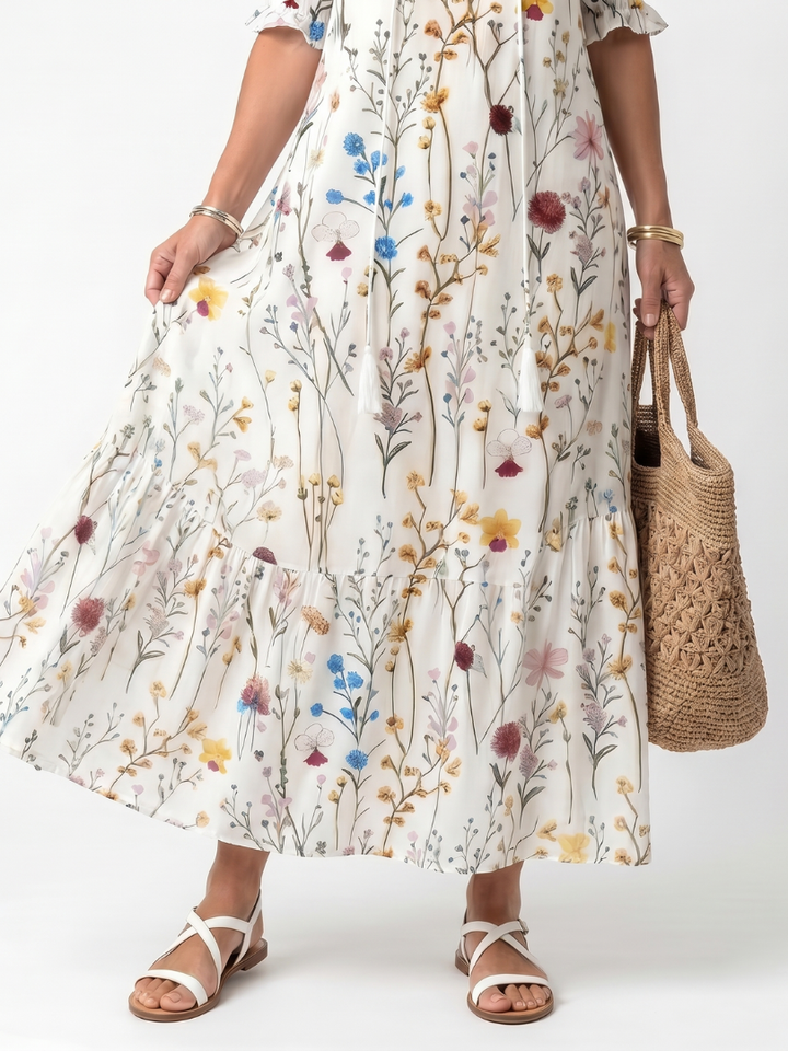 Claudia | Botanical Midi Dress