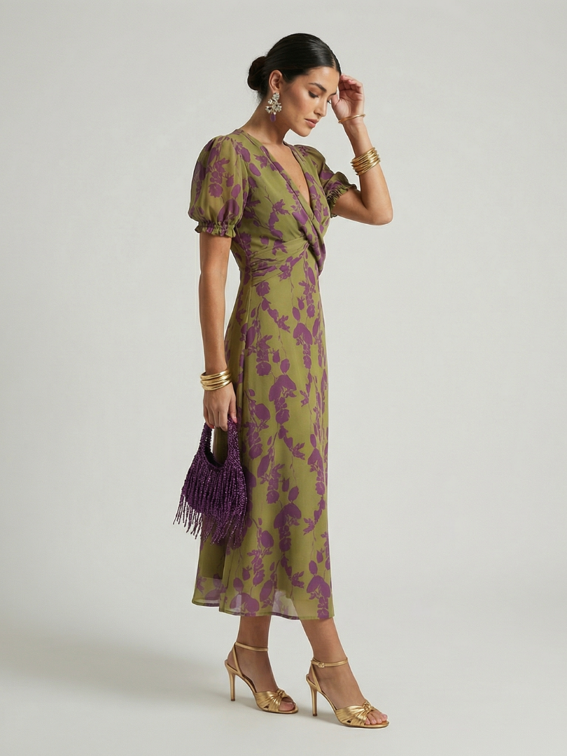 Eliza | Relaxed Wrap Midi Dress