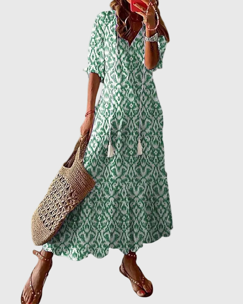 Georgia | Boho Vintage Summer Maxi Dress