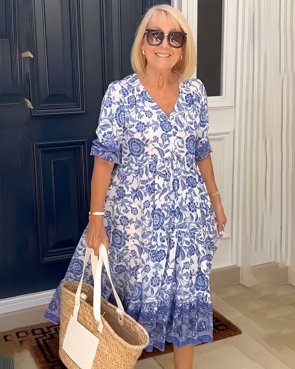 Harriet | Graceful V-Neck Floral