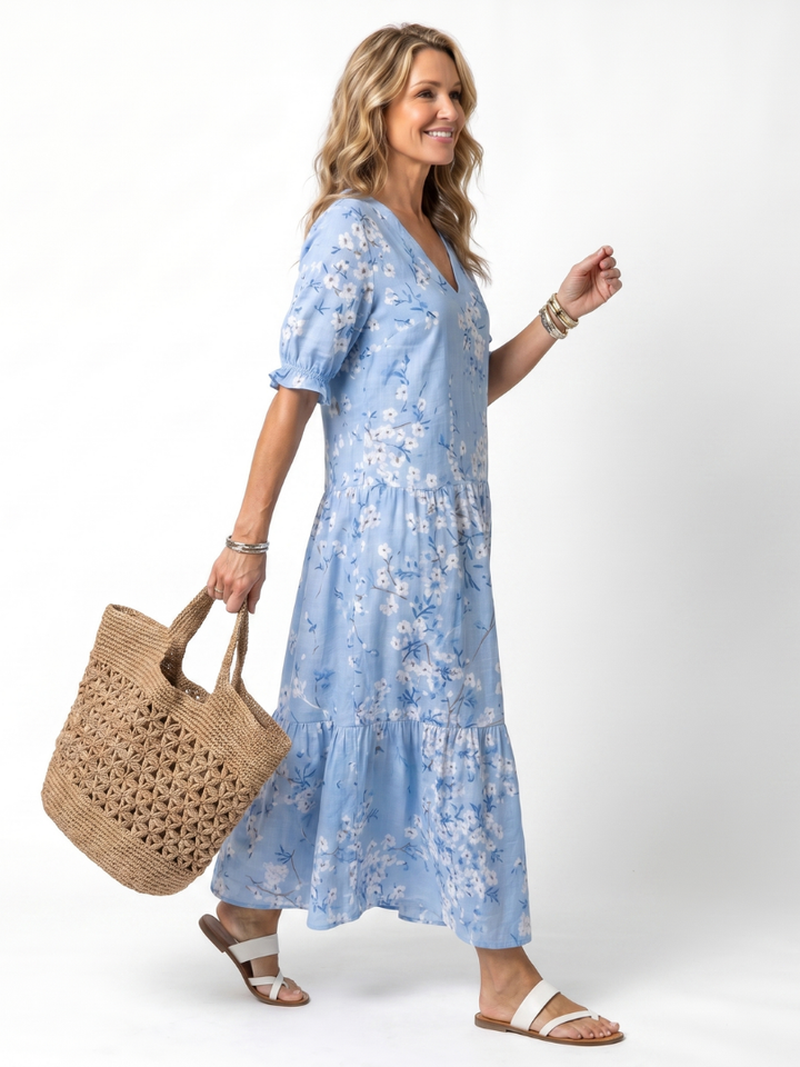 Evelyn | Floral Midi Dress