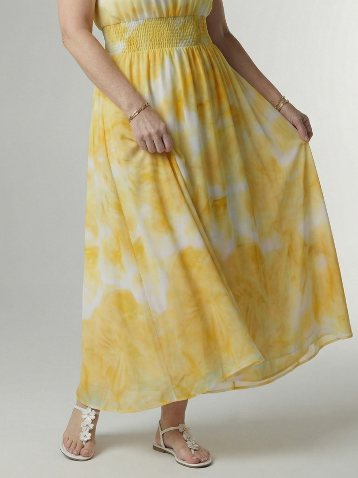 Alice | Gathered Halter Midi Dress