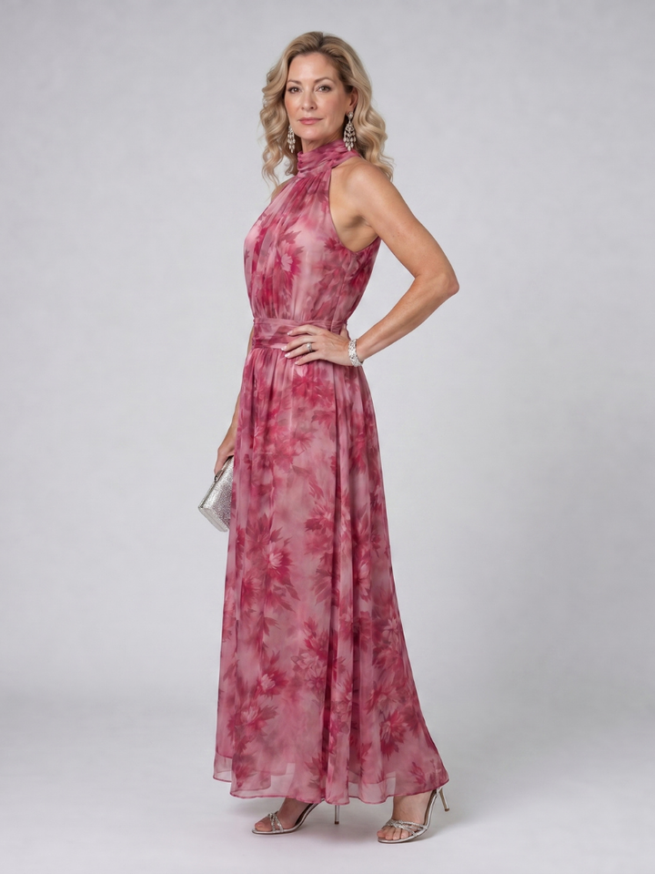 Camille | Soft Halter Midi Dress
