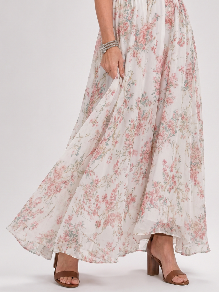 Florence | Flowing Floral Midi Dress