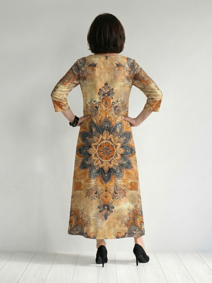 Amelie | Central Floral Midi Dress