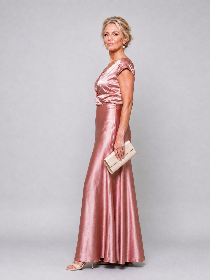 Eloise | Wrap-Bodice Maxi Dress