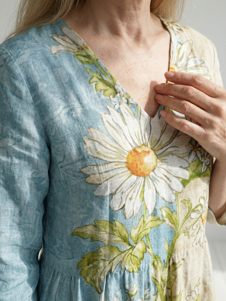 Estelle | Daisy-Panel Midi Dress
