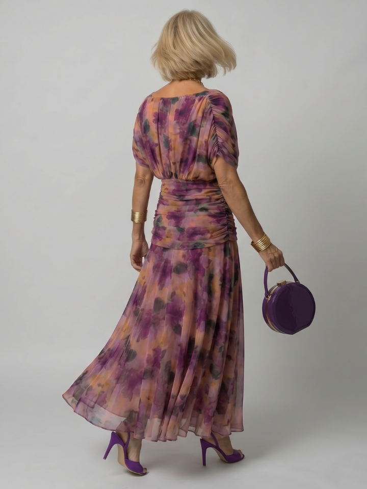 Imogen | Draped Off-Shoulder Midi Dress