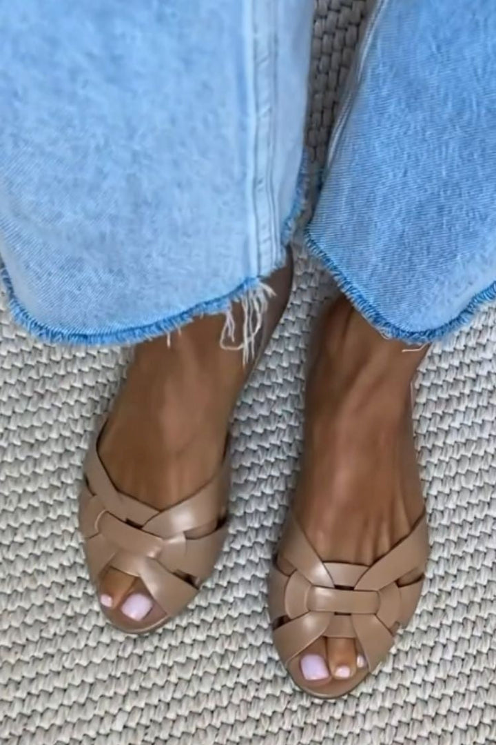 Harriet | Natural Woven Sandals